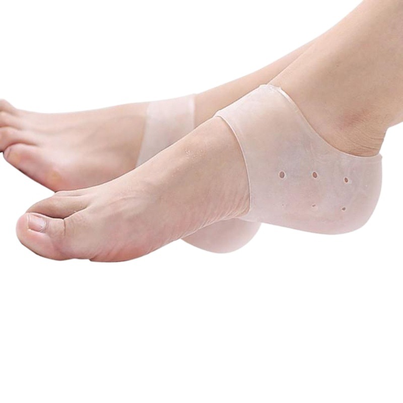 Breathable and Moisturizing Silicone Heel Covers Insole Shoes Relief Heel Pain Anti-Crack Covers Moisturizing Whitening Anti-Crack Socks