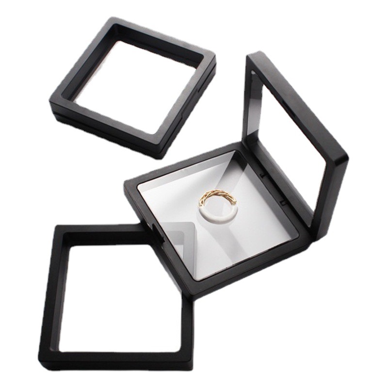 Film jewelry dustproof storage box transparent PE suspension film Jewelry necklace gift box jewelry box wholesale
