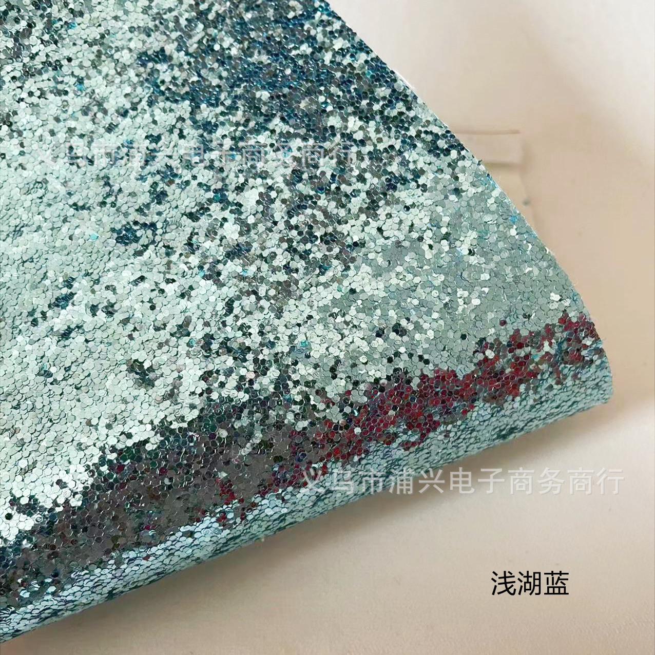 Picture of Pu Leather Glitter Coarse Powder Glitter Fabric Glitter Fabric Large and Small Hexagonal Pieces