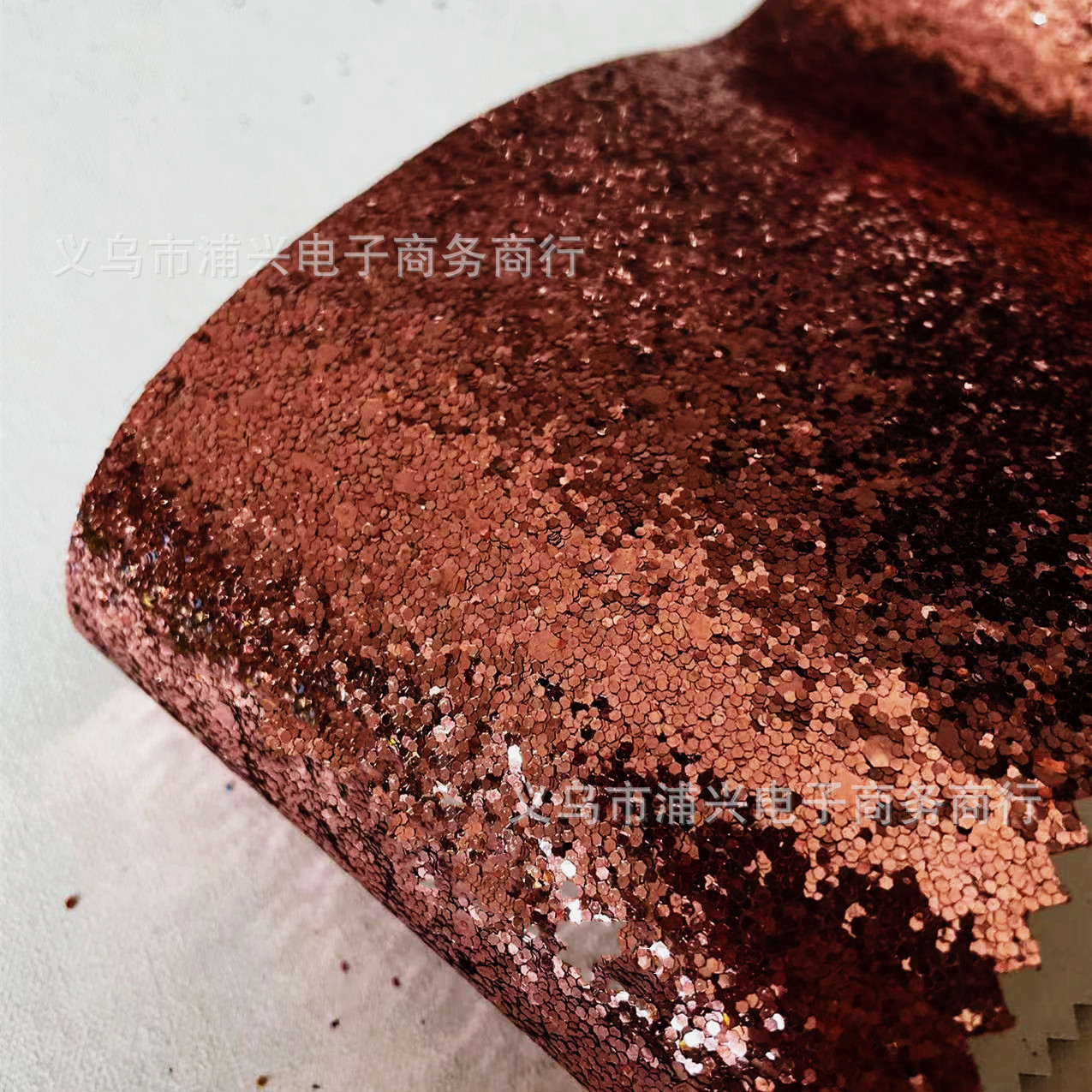 Picture of Pu Leather Glitter Coarse Powder Glitter Fabric Glitter Fabric Large and Small Hexagonal Pieces
