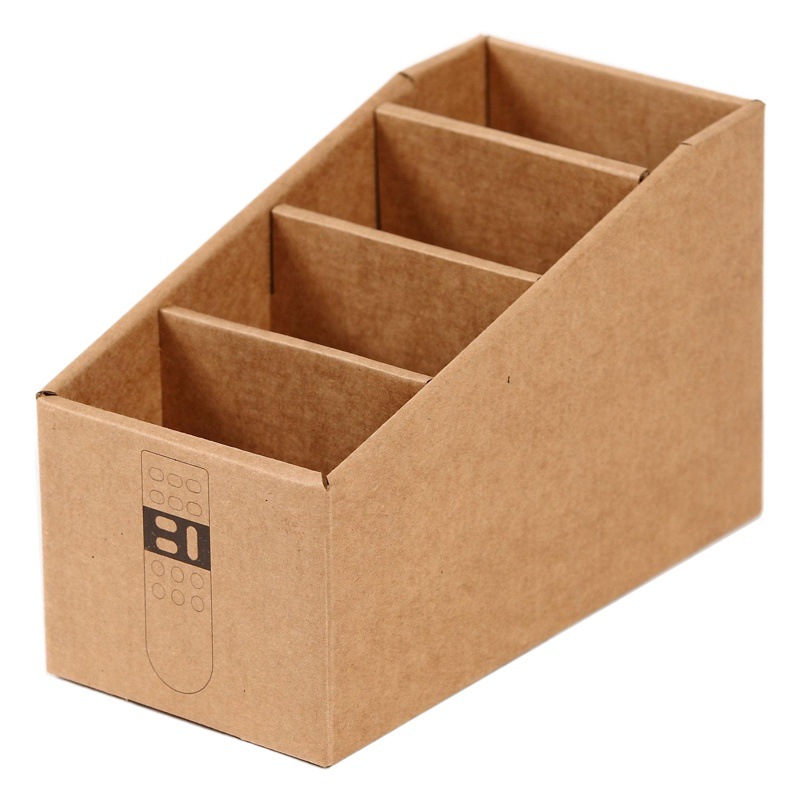 Factory wholesale paper remote control storage box desktop storage box creative DIY office stationery supplies