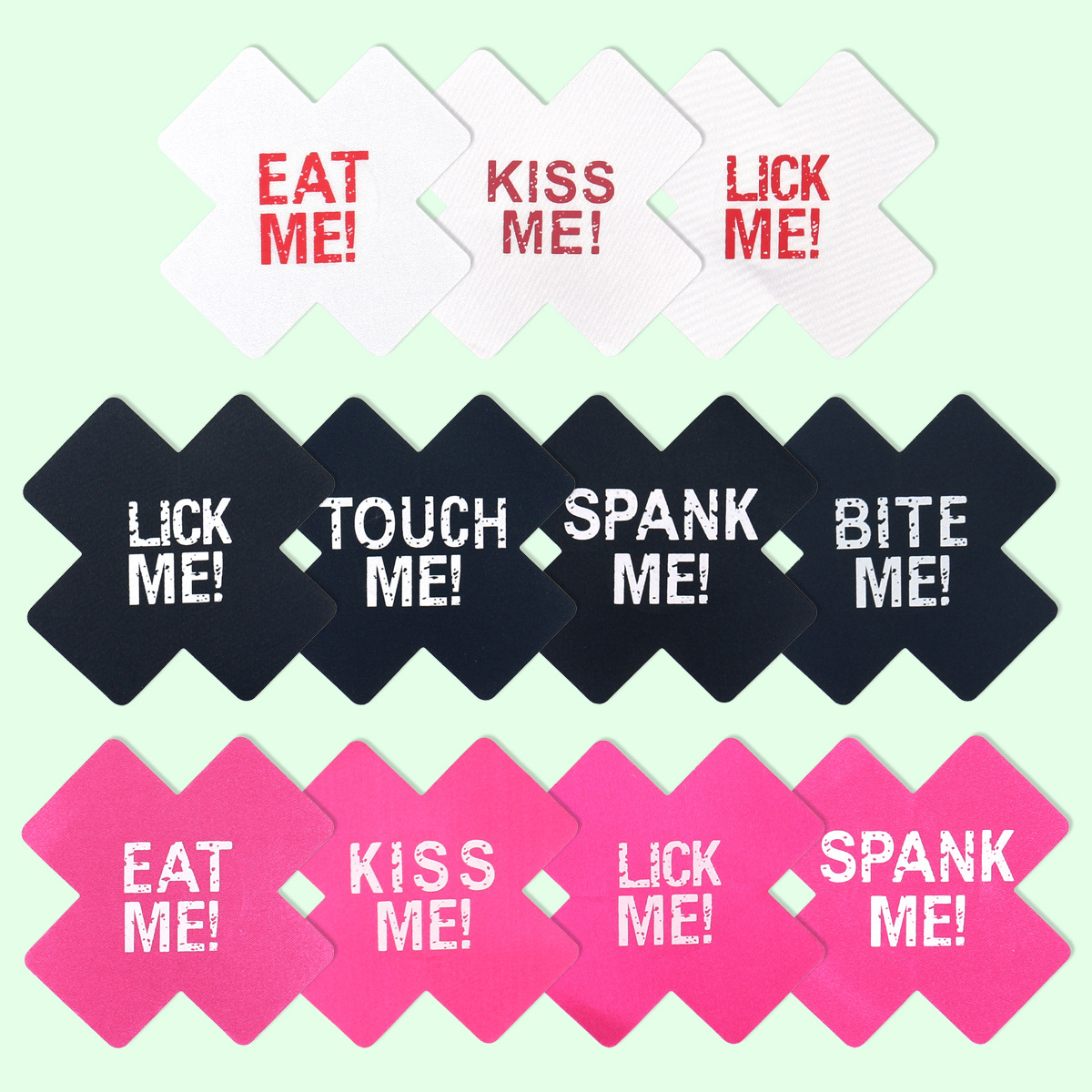 In stock wholesale cross-border SM beauty chest stickers disposable breast stickers luminous cross chest stickers printing sexy sexy breast stickers dirty