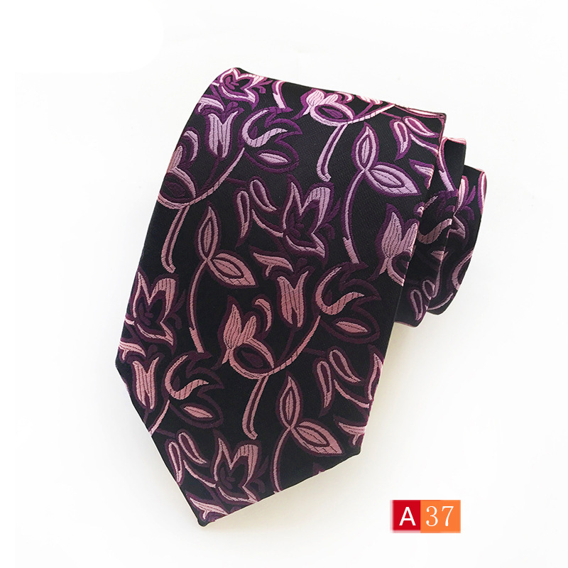 Picture of Source Factory Hot Jacquard Fabric Tie Men's Dress Business Suit Accessories Tie Wholesale
