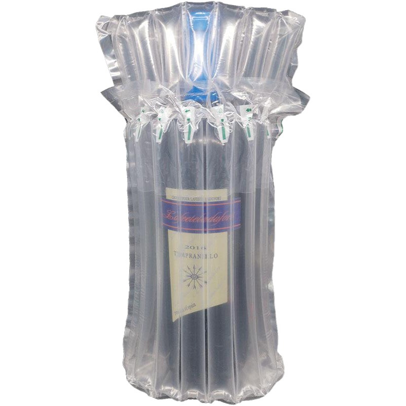 Extra thick 7-column 35cm red wine air column bag transport shockproof bubble column buffer inflatable bag packaging air bag wholesale