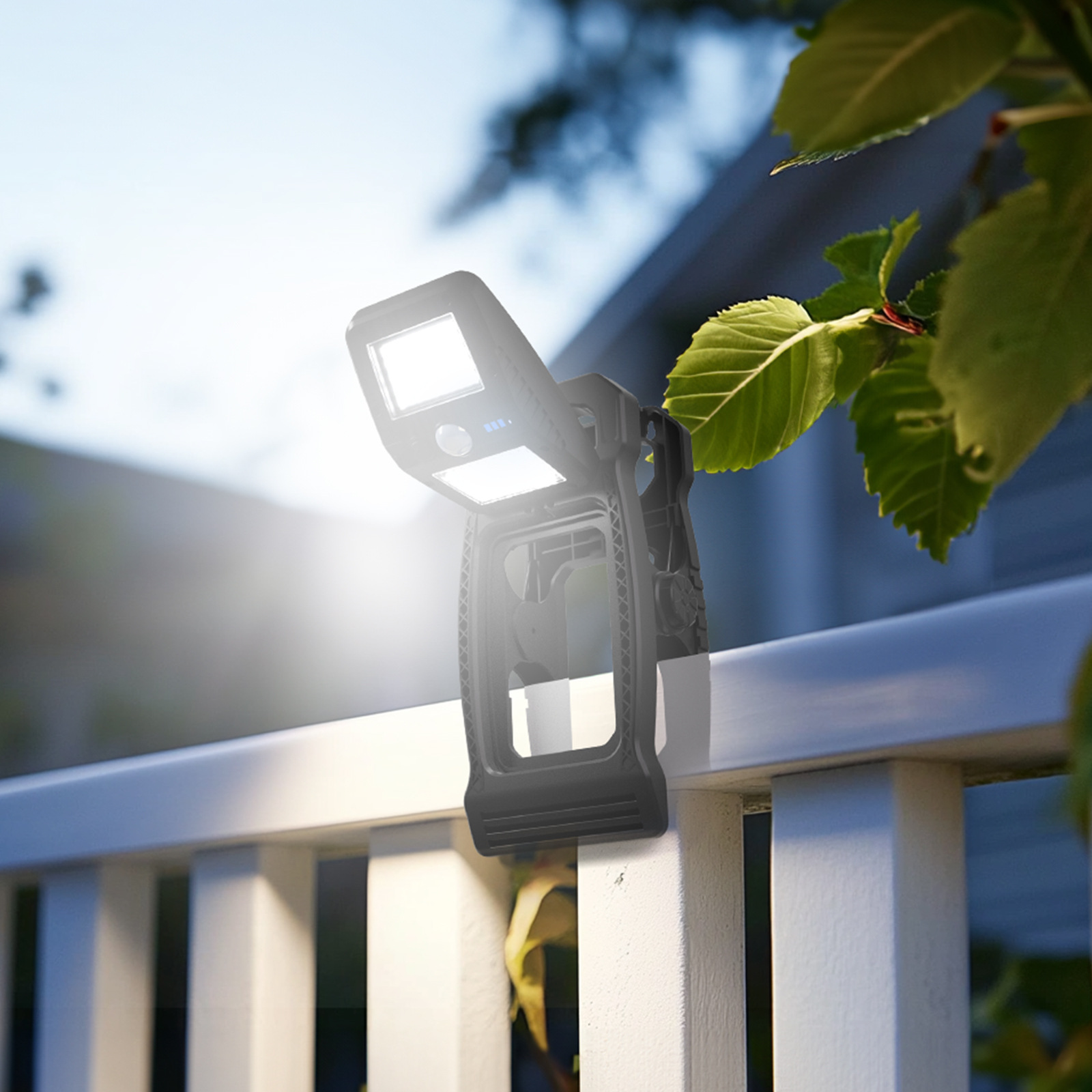 Cross-border outdoor lighting super bright human body solar induction wall lamp garden lamp clip lamp outdoor camping lamp
