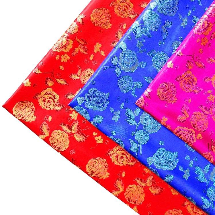 Picture of Wedding Celebration Wedding Celebration Big Red Rose Jacquard Cloth Costume Chinese Costume Female Adult Gold and Silver Jacquard Cloth