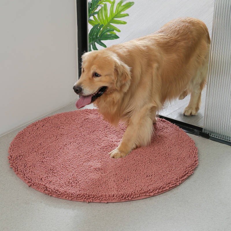 Picture of Floor Mats Wholesale Chenille Long Hair Floor Mats Bedroom Kitchen Living Room Carpet Bathroom Entrance Water-Absorbent Non-Slip Floor Mats