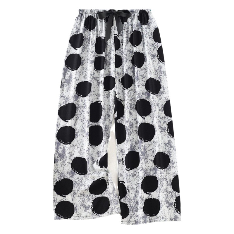 Cotton silk pajama pants women's spring and summer artificial cotton beach pants can be worn outside plus size cotton silk home wear cropped pants