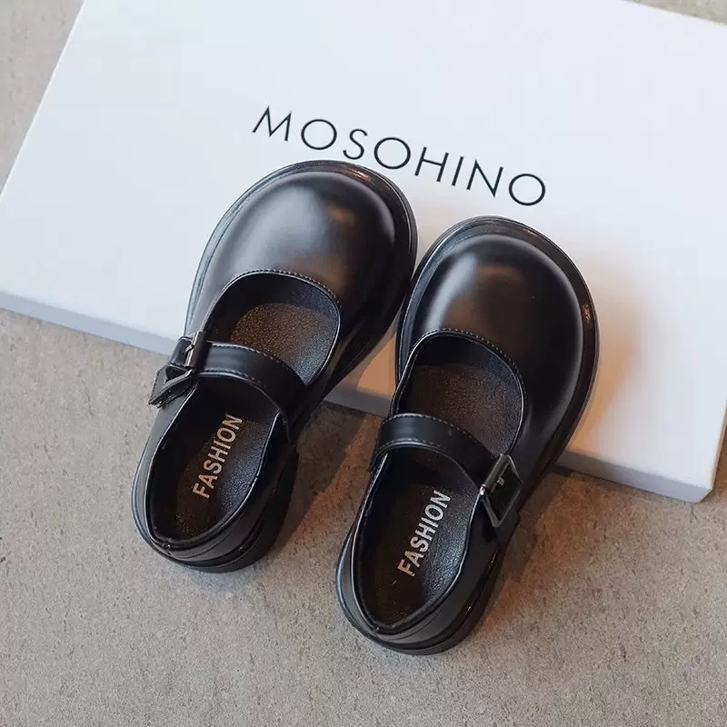 Girls Small Leather Shoes 2025 Spring Women's Princess Shoes Children's Shoes Mary Jane Black Shoes Little Girl Children's Shoes