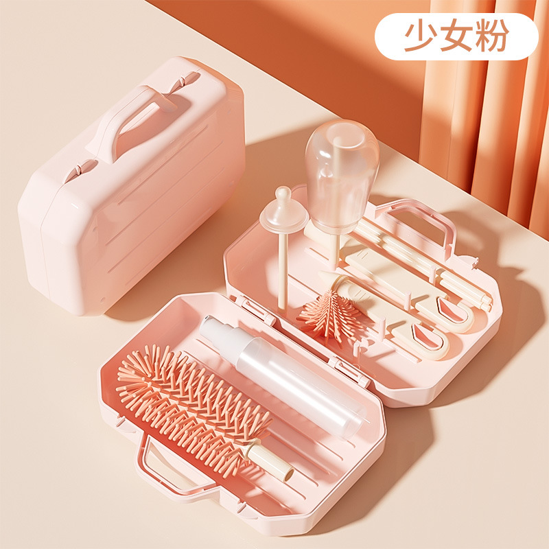 Picture of Bottle drying rack draining bottle rack Nipple Bottle Brush suit storage box portable bottle drying rack suit