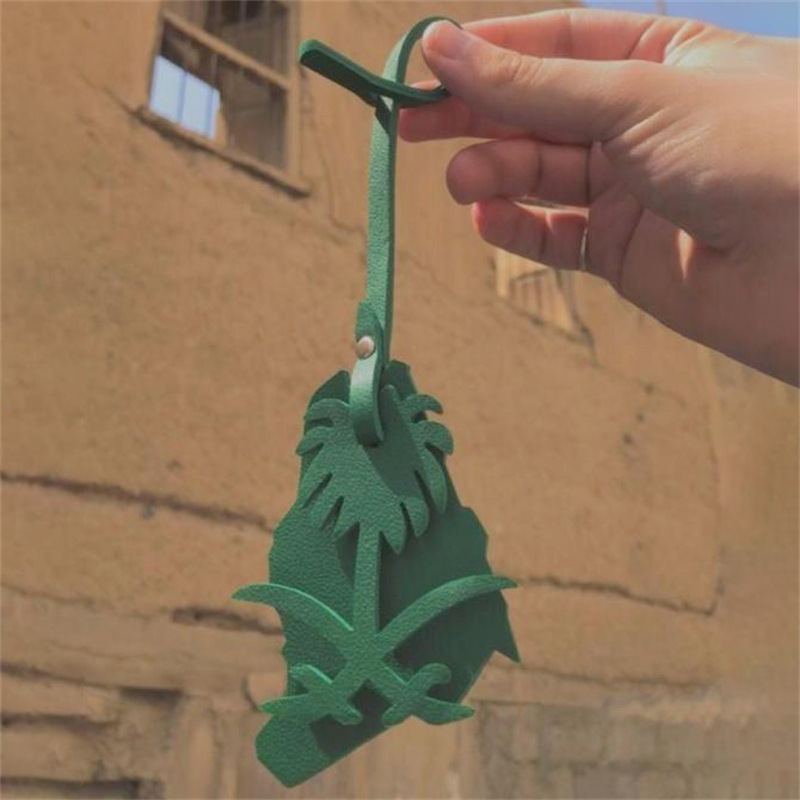 in stock Palm Tree Pendant Saudi Arabia National Map Pendant Multifunctional Car Accessories Bag Fashion Pendant Piece