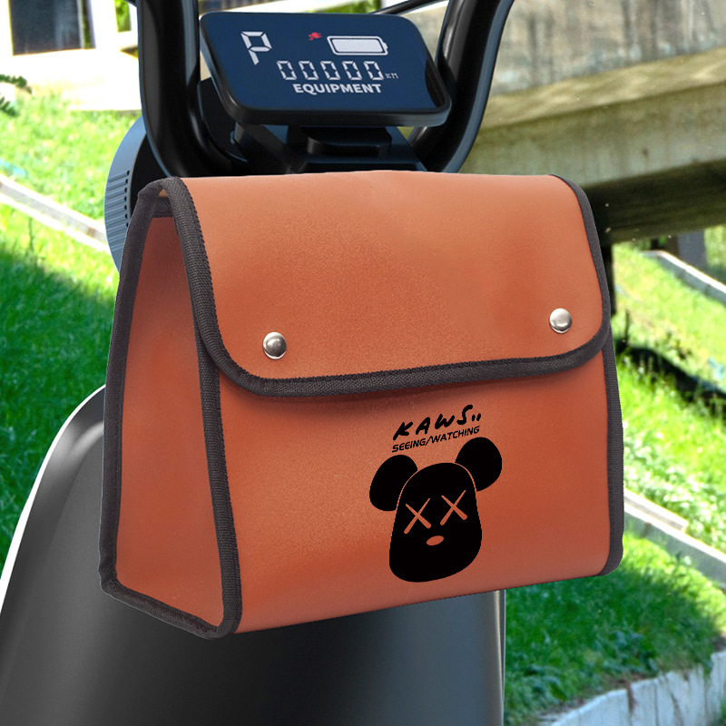 Picture of Electric Car Hanging Bag Front Rainproof Hanging Bag Bicycle Storage Bag Large Capacity Charger Storage Bag