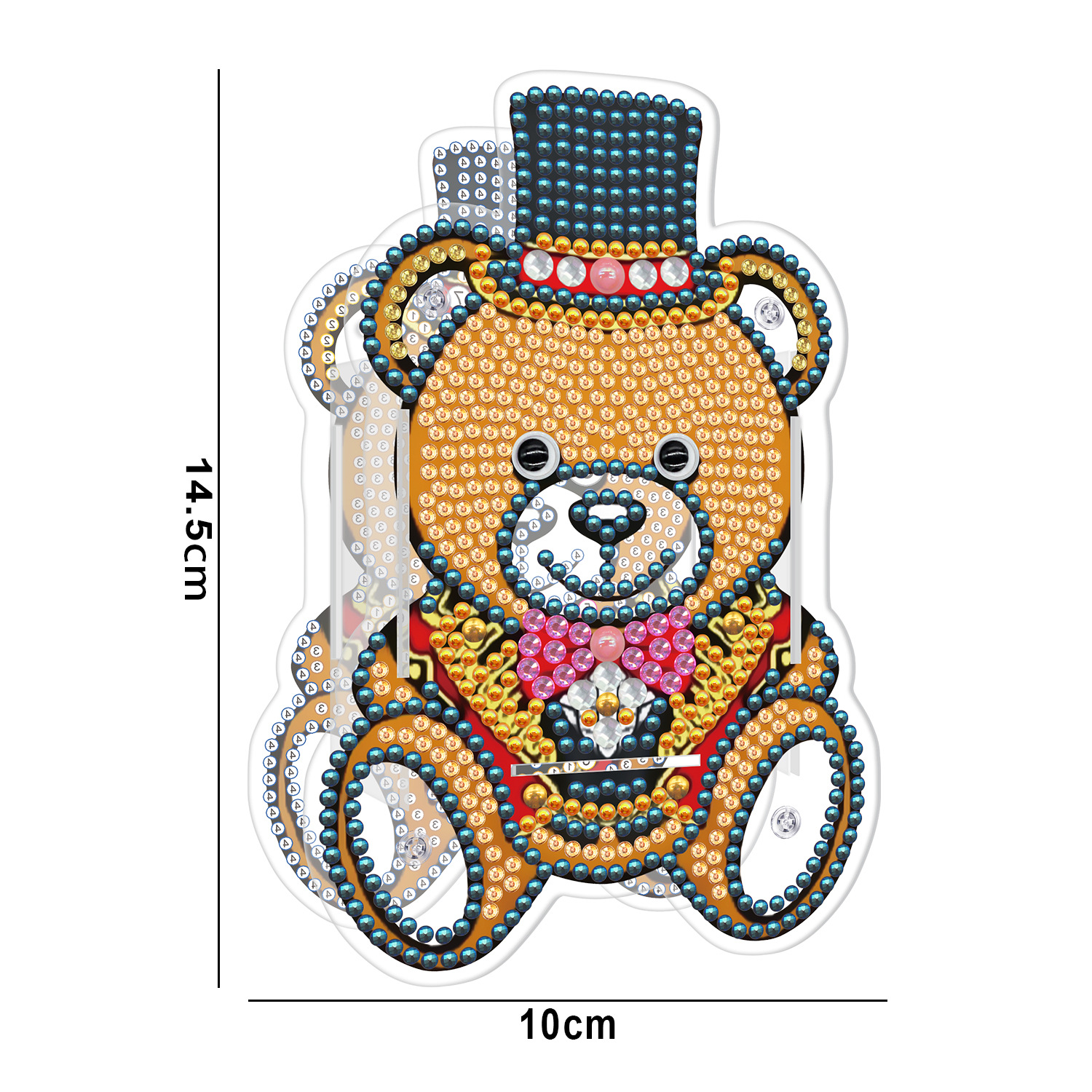 Picture of Diamond painting peripheral pen holder transparent PVC pen holder foreign trade new creative handmade stick drill desktop storage ornaments