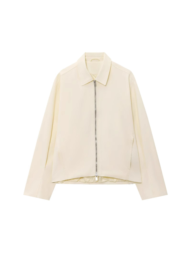 Cross-Border European and American Clothing 2025 Spring New Short Bomber Jacket Fashion Trend Casual