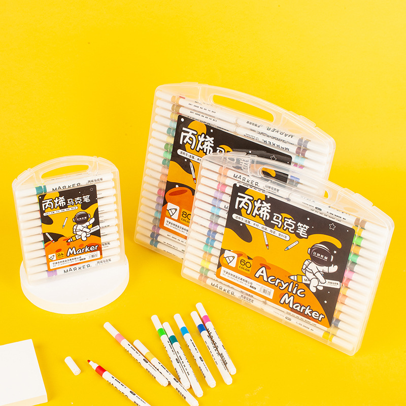 Water-based acrylic marker not easy to transparent color quick-drying painting shoes clothes glass ceramic metal children's acrylic marker
