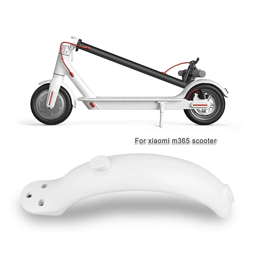 Picture of Electric scooter rear fender with hook Mijia M365 1S black white rear fender water block