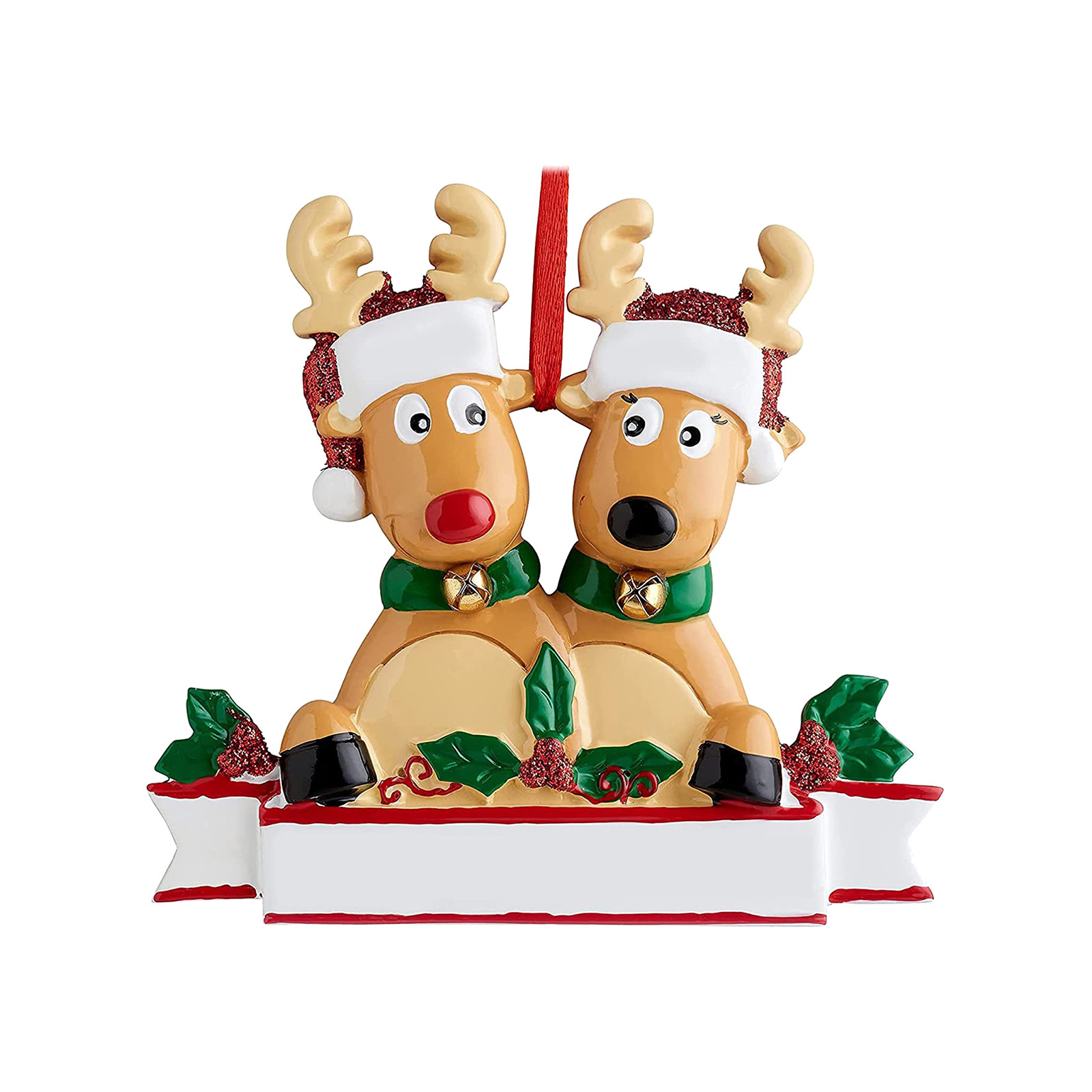 Picture of Christmas Reindeer Family Cute Home Pendant Christmas Elk Family Christmas Holiday Name Pendant