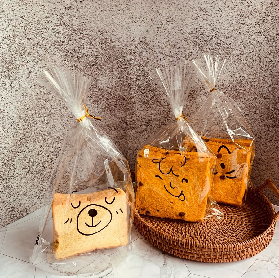 Transparent Toast Bag Bread Bag Baking Packaging Bag Breakfast Bread Cake Sliced Toast Plastic Bag