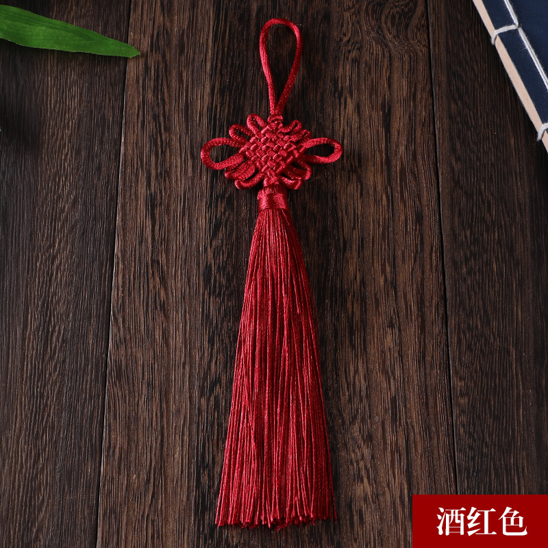 Picture of Chinese knot trumpet pendant exquisite tassel ear 6 plate Fang Sheng knot antique Han clothing decoration gift Accessories Wholesale