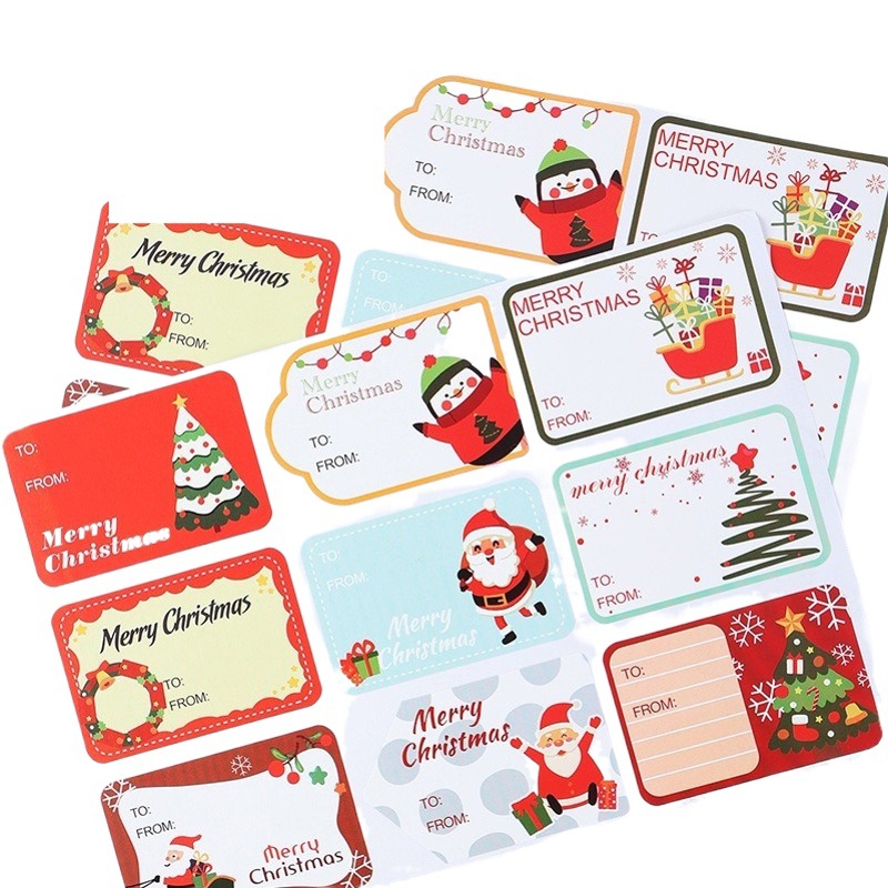 New Christmas stickers children cartoon gifts Santa Claus snowflake elk diy stickers Christmas party decoration