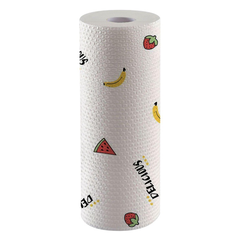 Kitchen disposable wet and dry dishwashing scouring pad kitchen special tissue washable thickened lazy Rag