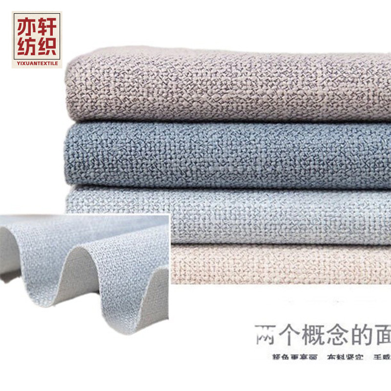 Wholesale thickened sand cloth bamboo pattern imitation cotton and linen cloth cushion soft backpack engineering fabric 1200d