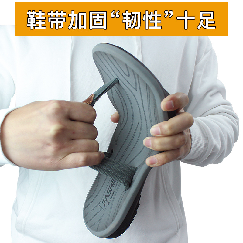 Picture of 2025 Cross-border New Style Neutral Soft Sole Flip Flops Fashion Outer Wear Men's Flip Flops Casual Beach Shoes Women