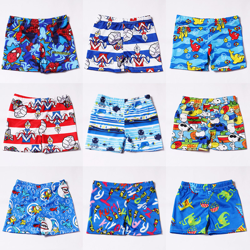 Picture of Children's Swimming Trunks Boys' Swimsuit Cartoon Flat Angle Quick-drying Baby Baby Swimsuit Big Boy South Korea Hot Spring