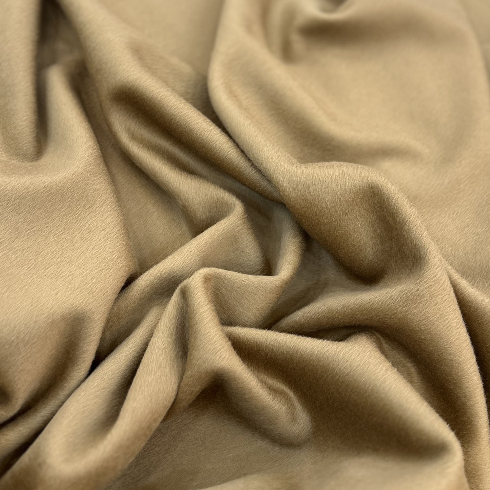 New Camel Wool Double-Sided Woolen Fabric 100 Camel Wool Fabric Coarse Camel Wool Fabric Camel Hair Fabric