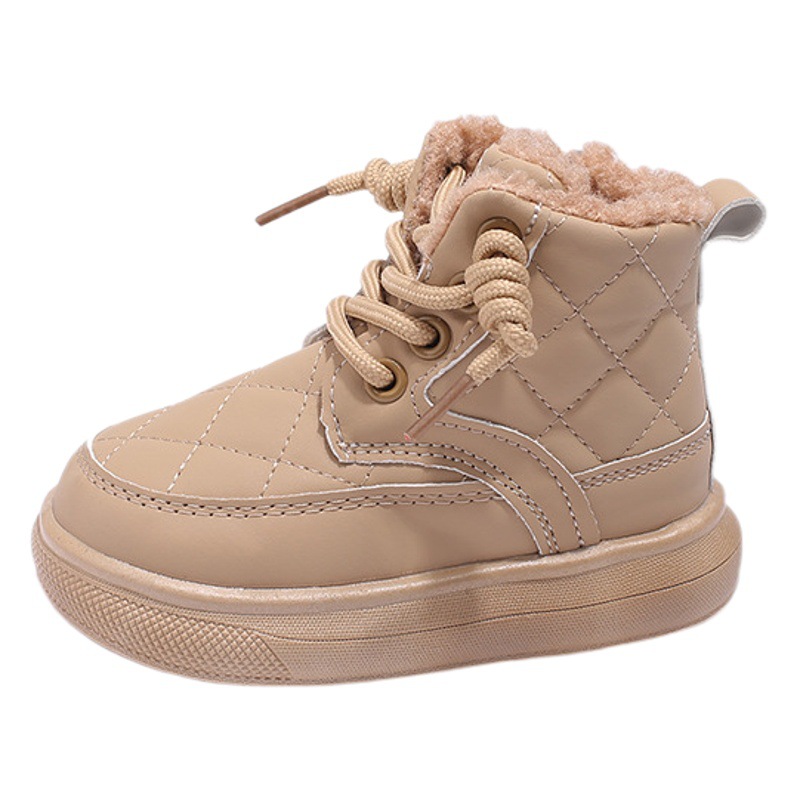 25 Autumn and Winter Korean Style Kidsren's Cotton Boots, Ultra-Light Boys' Fashion Short Boots, Girls' Fashion Boots, Baby Girls' Soft-Soled Shoes