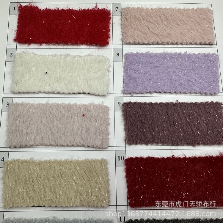 In stock supply autumn and winter single-sided woolen fabric single-sided short plush bright silk fabric autumn and winter clothing coat fabric