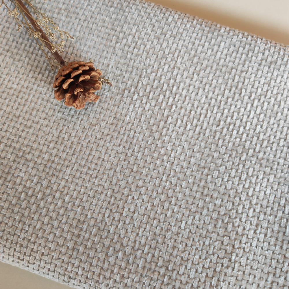 Picture of F508 in stock Straight Supply Oblique Fishing Net Pattern Chenille Sofa Cotton Linen Fabric Sofa Cover Pillow Cushion Linen Fabric