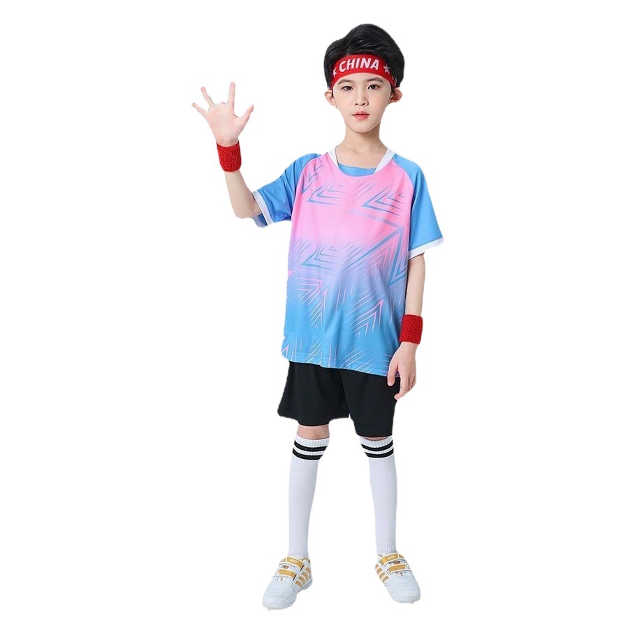 New Children's Badminton Clothes Set Boys and Girls Table Tennis Tennis Clothes Football Volleyball Training Competition Sportswear