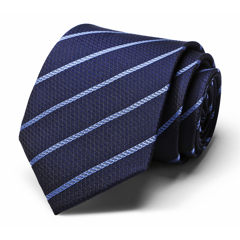 Picture of Tie spot tie polyester silk tie manufacturer 8cm business men's formal wear wedding studio tie
