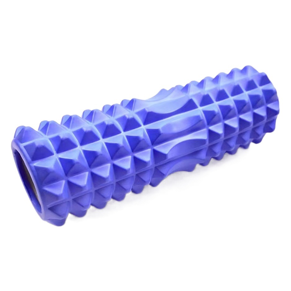 28cm hollow crescent yoga column eva foam massage roller mace fitness roller for yoga exercise