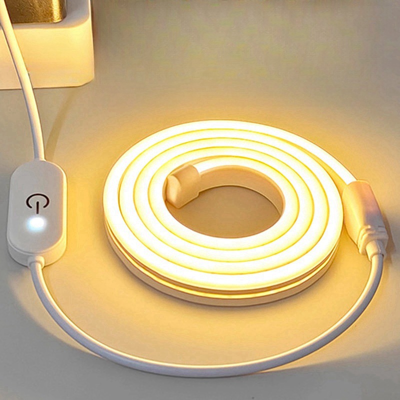 Picture of 5V Low Voltage Super Bright USB Touch Neon Light with Flexible Waterproof Led Mirror Light Strip Decorative Atmosphere Light Light Strip