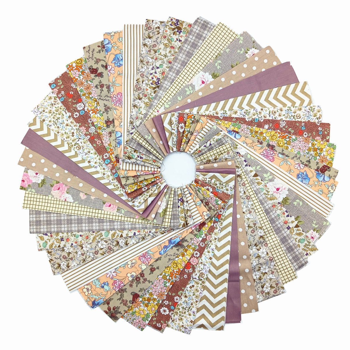 Picture of Cross-Border New Long Strip Pure Cotton Fabric Jelly Roll All-Cotton Small Clear Floral Long Strip Quilted Splicing Craft Fabric