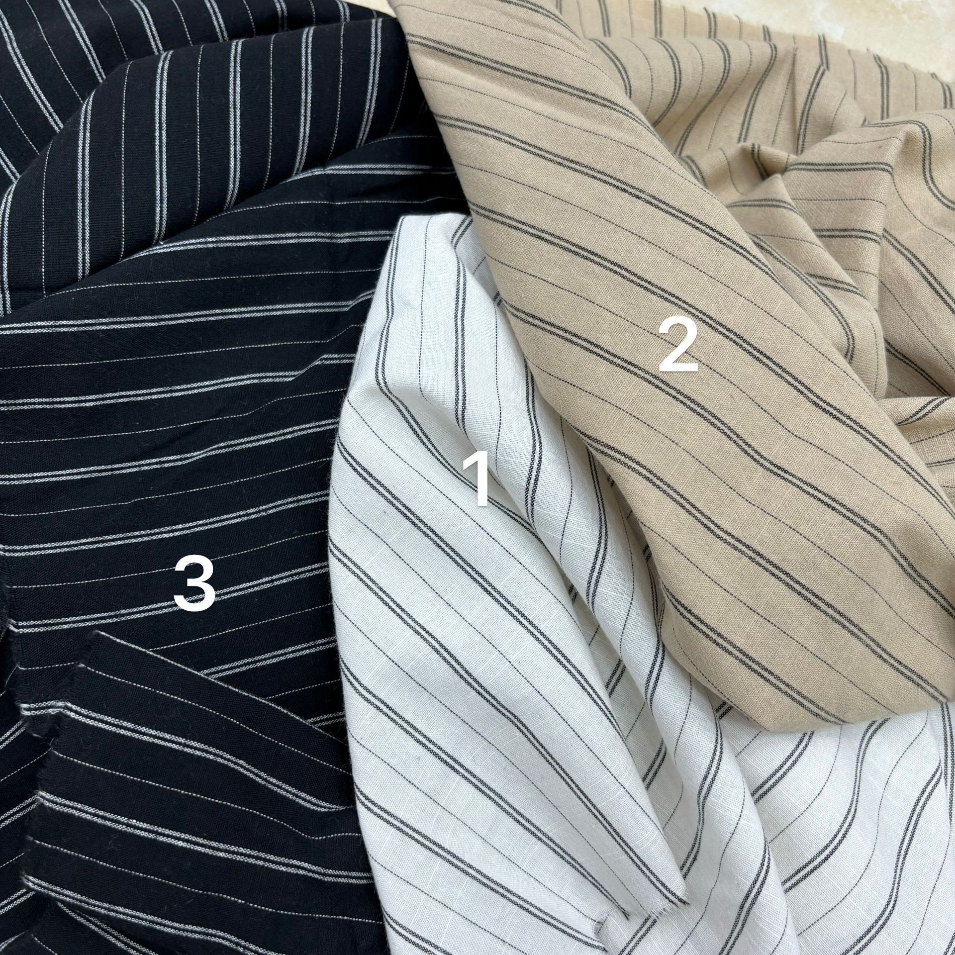 Cotton Retro Linen Cotton Style Bamboo Strips for Men and Women, Shirts and Pants Fabrics, Spring, Summer and Autumn Strips, Unisex Style Pajamas Strips
