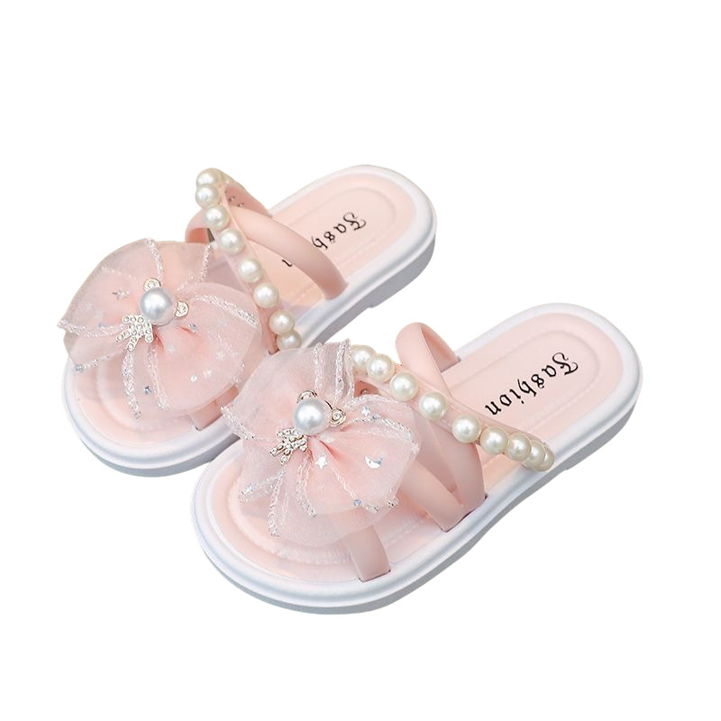 Picture of Girls Slippers Summer 2025 New Style Indoor and Outdoor Wear Non-Slip Soft Sole Wear-Resistant Cute Princess Style Slippers