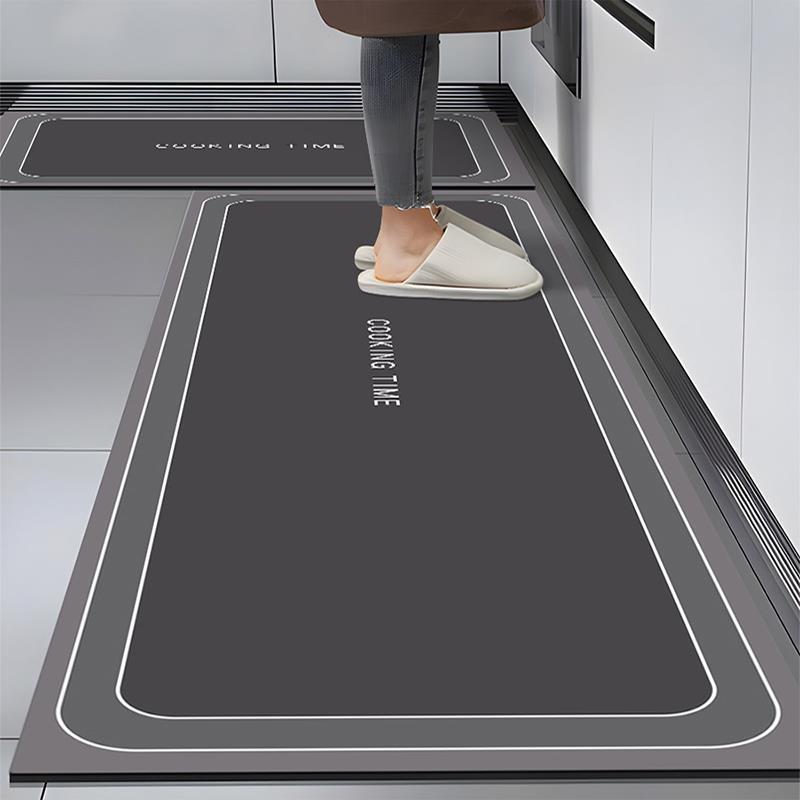 Picture of Absorbent Carpet Non-Slip Foot Mat Wash-Free Dirty-Resistant Household Erasable Absorbent Mat Kitchen Floor Mat Oil-proof Door Diatom Mud