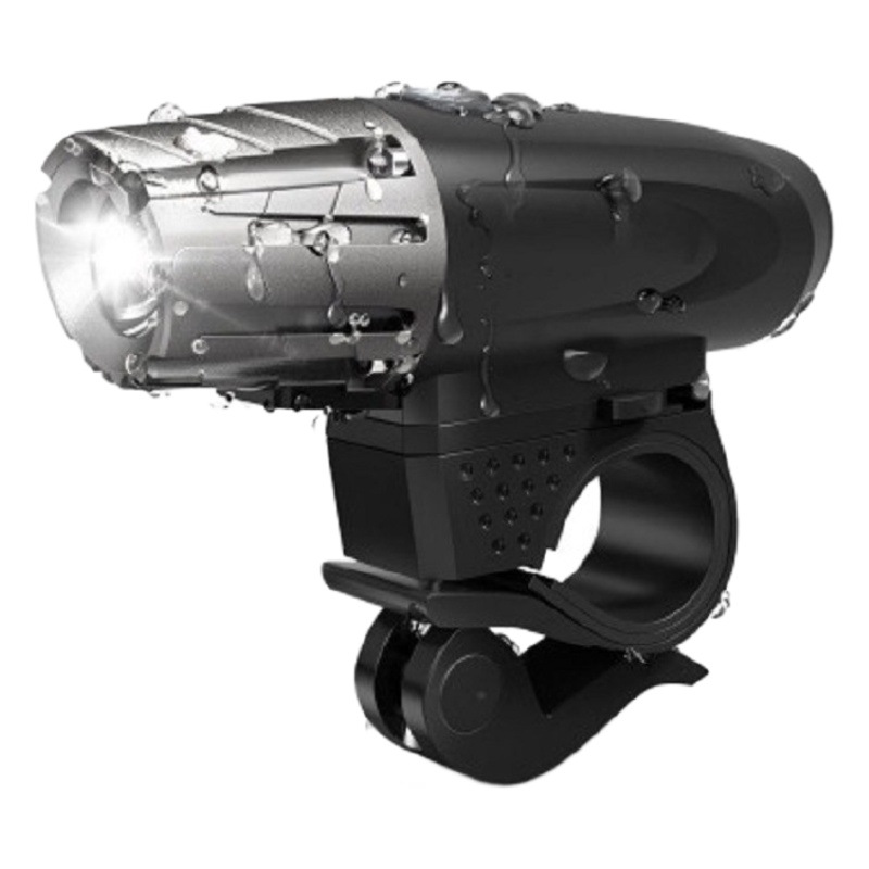 Bicycle headlight USB charging 360 degree rotating outdoor night riding lighting car lights LED bright warning lights
