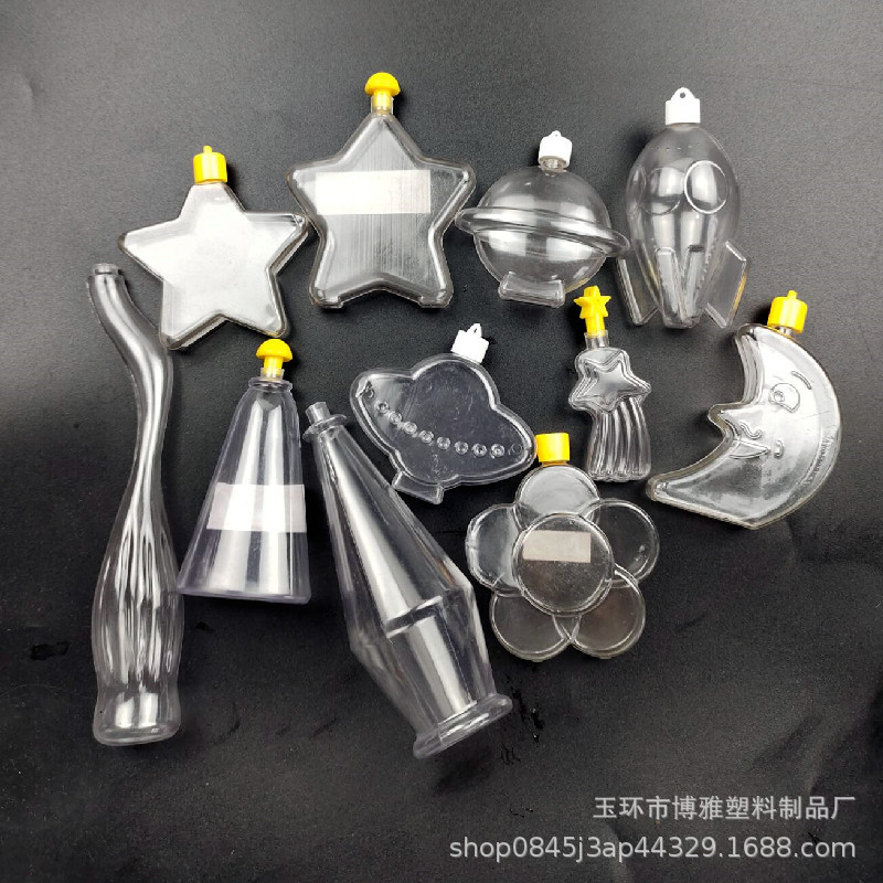 PVC plastic sand painting bottle children's DIY shaped toy plastic bottle shaped colored sand bottle educational sand painting bottle colored sand