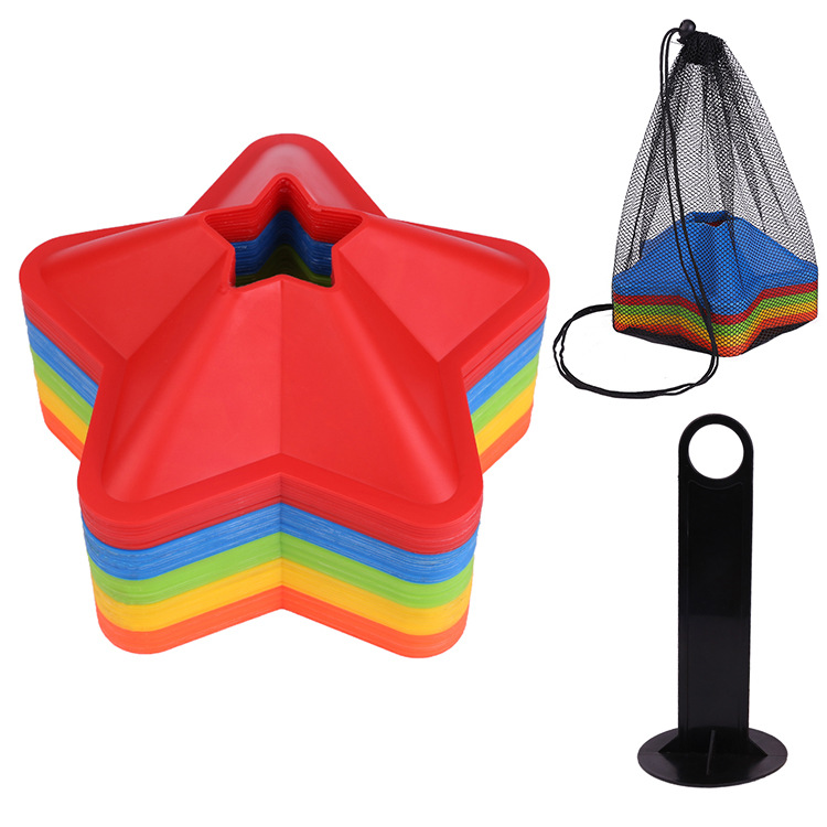Five-pointed star logo plate football training logo plate basketball training obstacle football corner logo football training aid