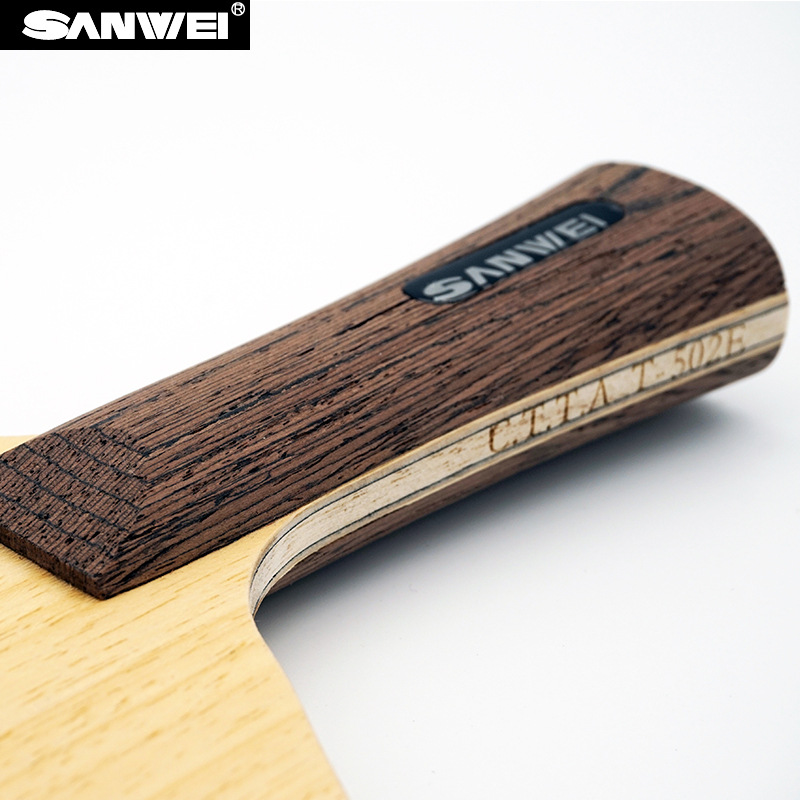 Picture of SANWEI three-dimensional 502E table tennis bottom plate five wood two carbon LD comprehensive attack table tennis racket bottom plate horizontal racket