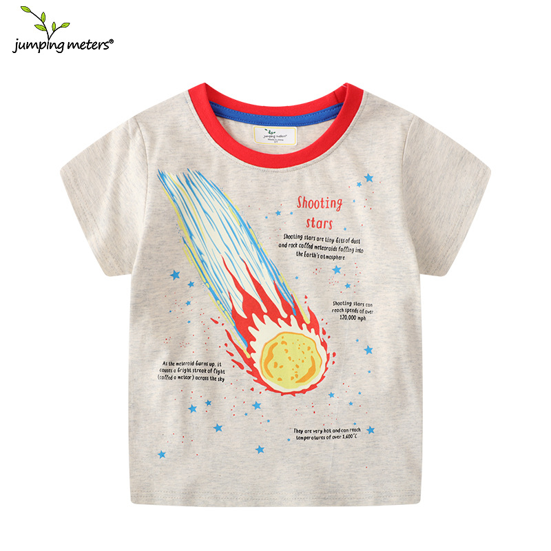 Picture of 2025 Spring and Summer New Style Luminous Planet Return New Short Sleeve Tops Children's T-Shirts Factory Wholesale