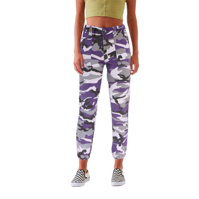 Picture of 2025 Autumn and Winter European and American Cross-Border New Women's Camouflage Workwear Hip-Hop Casual Pants Street Loose Denim Pants