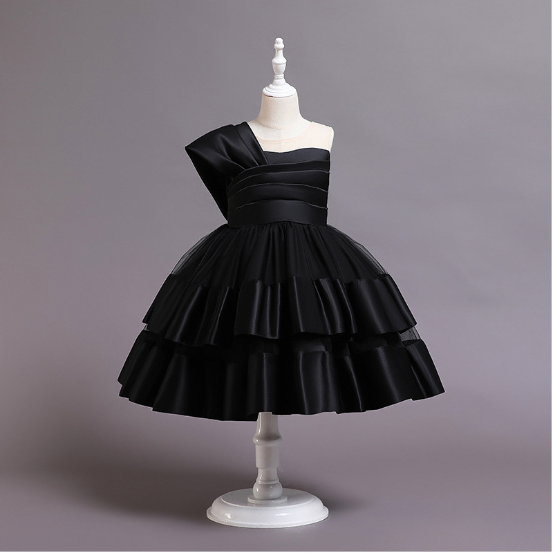 Picture of Girl's Western-style Birthday Princess Dress Poncho Children's High-end Evening Dress Girl's Host Piano Performance Dress