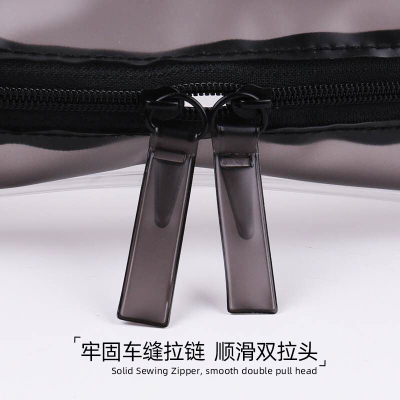 Picture of Transparent Cosmetic Bag Pvc Voltage Waterproof Travel Storage Bag Large Capacity Toiletry Pvc Bag Stereo Cosmetic Bag