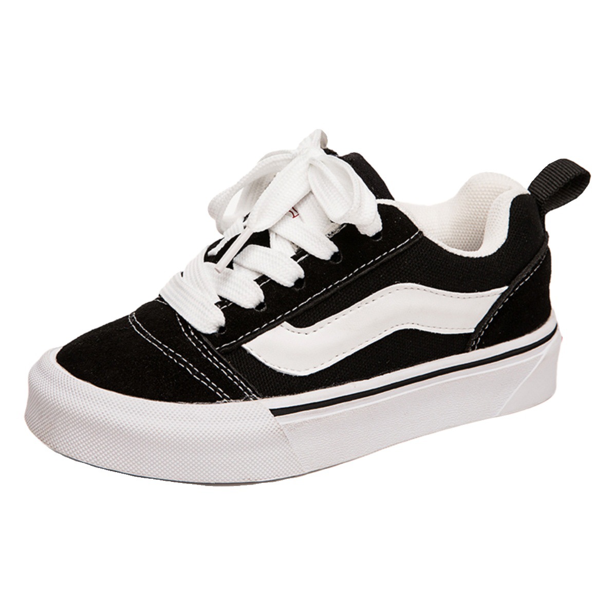 2025 Spring and Autumn New Children's Shoes Children's Fashion Sneakers Black and White Classic Boys and Girls Breathable Casual Shoes Anti-Slip