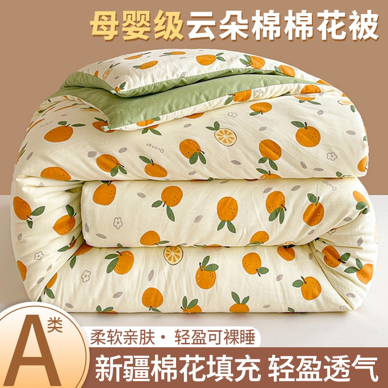 Picture of Xinjiang cotton quilt core thickened warm winter quilt cartoon small fresh student dormitory bedding spring and autumn quilt wholesale